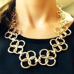 Stella & Dot Crosby Gold Link Necklace